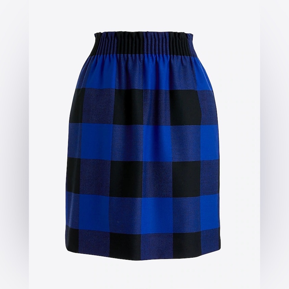 J. Crew Wool Sidewalk Skirt in Plaid